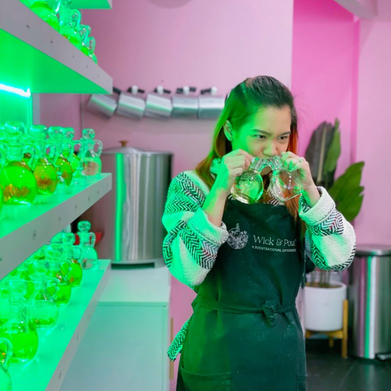 a young girl standing in a room
