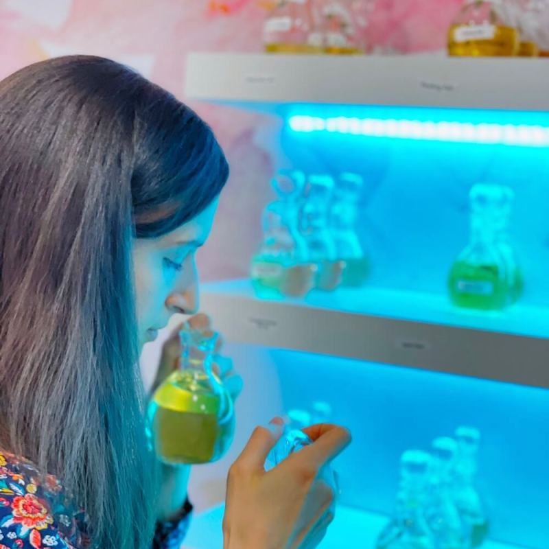 a woman taking a selfie