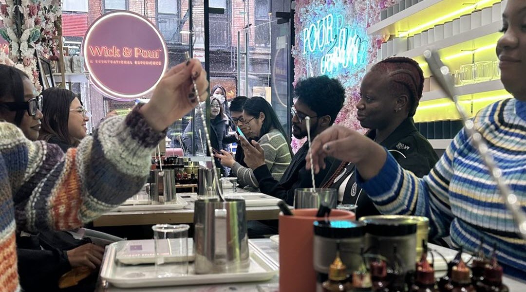 NYC Corporate Event with Candle Making